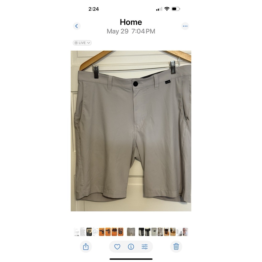 Travis Matthews Mens Size 35 Tan Golf Shorts